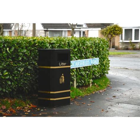 Derby Slimline Steel Litter Bin Bins Ypo