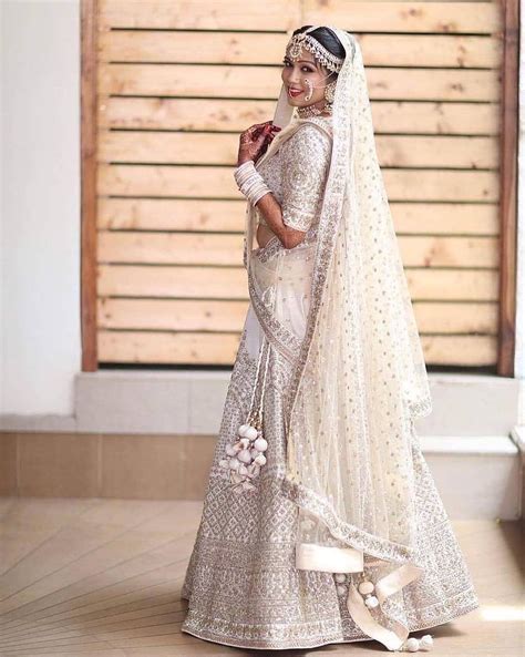 Pin By Dulhaniyaa India S First On White Bridal Lehenga Indian