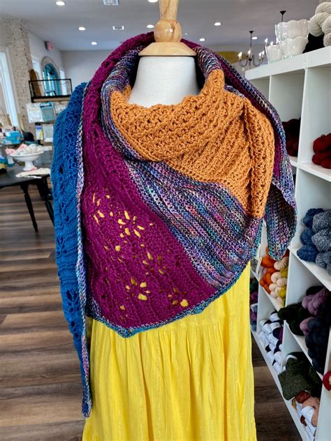 Modern Crochet Shawl Pattern Road Trip Shawl Etsy