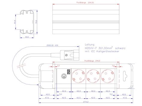 Bachmann CONNECTUS 3x Power Socket Red 330 300 Power Strip