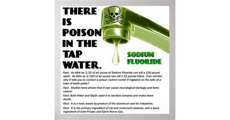 THERE IS POISON IN THE TAP WATER! Poster | Zazzle