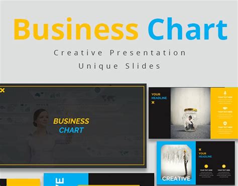 Business Chart PowerPoint template #87014 - TemplateMonster