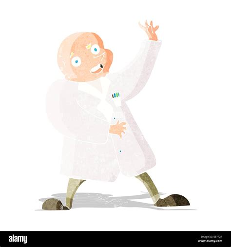 Cartoon Mad Scientist Stock Vector Image Art Alamy