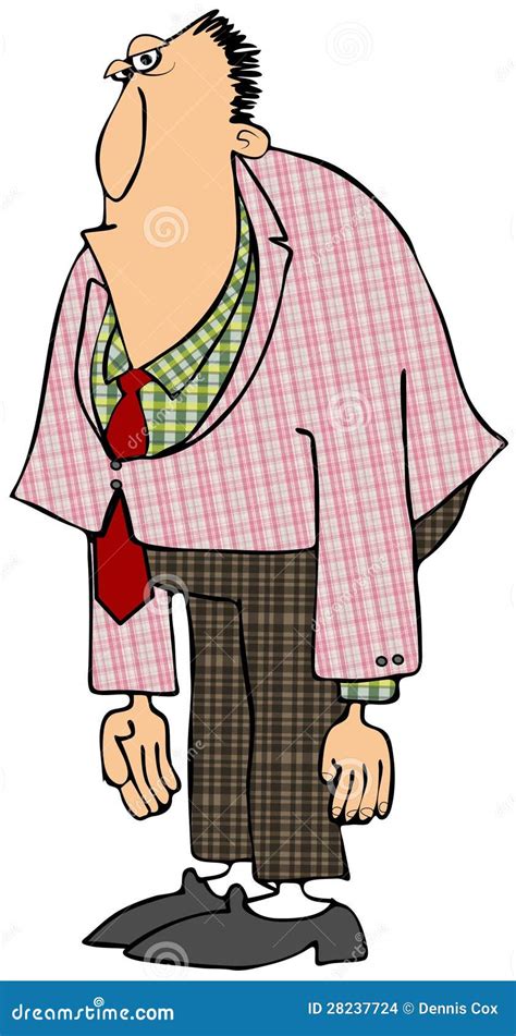 Man In Plaid Stock Illustration Illustration Of Cartoon 28237724