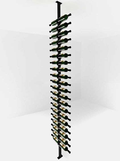 A Tall Wine Rack With Many Bottles In It