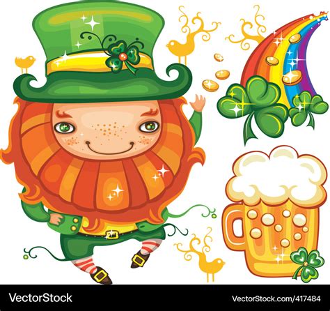 St Patricks Day Symbols Royalty Free Vector Image