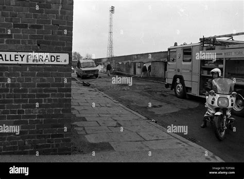 Fire at Valley Parade Bradford City 1985 Stock Photo - Alamy