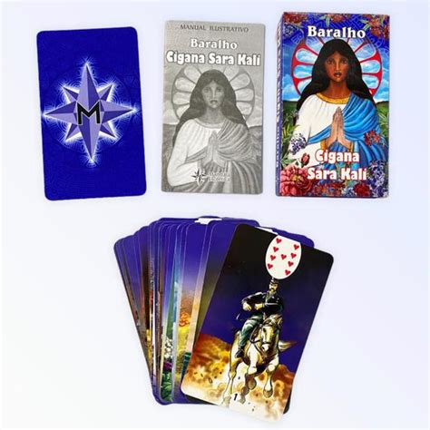 Baralho Tarot Cigana Santa Sara Kali 36 Cartas Plastificado Com Manual