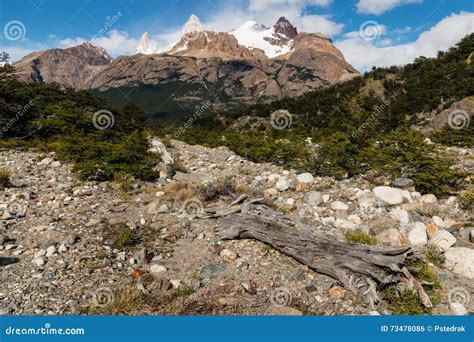 Pasmo Górskie W Południowym Patagonia Argentyna Zdjęcie Stock Obraz