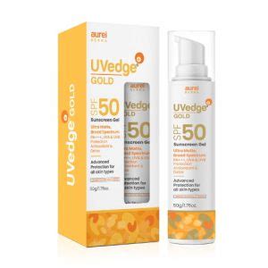 UVedge GOLD Ultra Matte Sunscreen SPF 50 Gel Aurel Derma