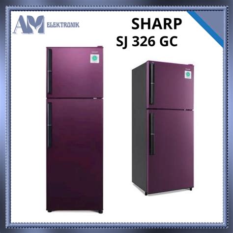 Jual Kulkas Sharp Sj 326 Gc Ds 2 Pintu Shopee Indonesia