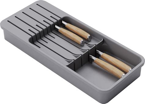 Lifewit Knife Drawer Organizer Drawer Knife Block For 9 Knives 2 Tier Knife Insert Holder