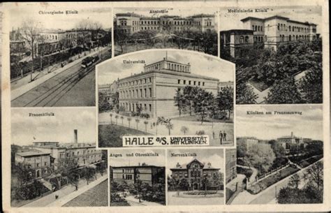 Ansichtskarte Postkarte Halle an der Saale Universität akpool de