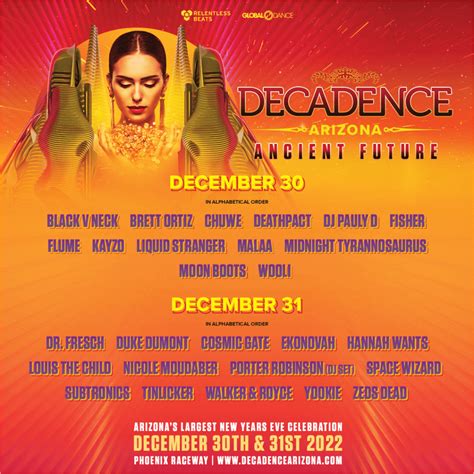 Decadence Ancient Future Lineup By Day Announced | Decadence Arizona ...