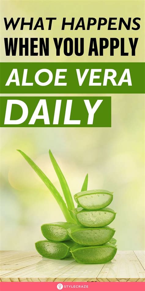 What Happens When You Apply Aloe Vera Daily On Your Face Artofit