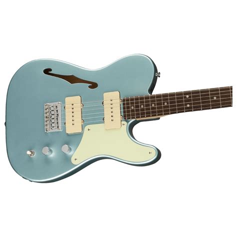 Squier Fsr Paranormal Cabronita Tele Thinline Ice Blue Metallic At Gear4music