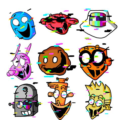 FNF Pibby Mod Icons V1 by CrossoverGamer on DeviantArt