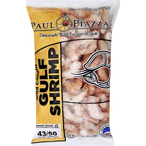 Paul Piazza Shrimp Brown Gulf Wild Caught Headless 2 Lb Meat