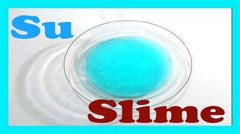 Su Slİme Yapimi Müthiş Rahatlatıcı Ses 💦 Asmr Water Slime Recipe 💦