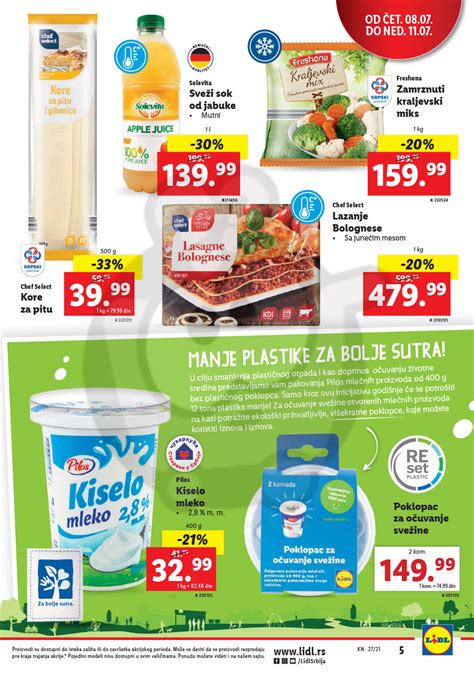 Lidl Srbija Katalog Akcija 0807 14072021 Kuda U Kupovinu