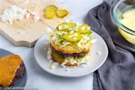 Keto Big Mac Chaffle Burger Recipe • Low Carb Nomad