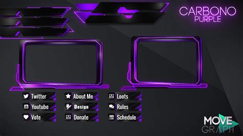 3 twitch overlay animated stream overlay purple purple twitch package animated twitch overlay ...