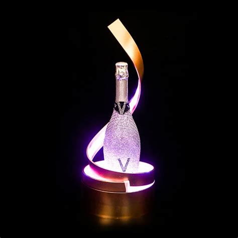 Pr Sentoir De Bouteilles De Champagne Led En Forme De Spirale