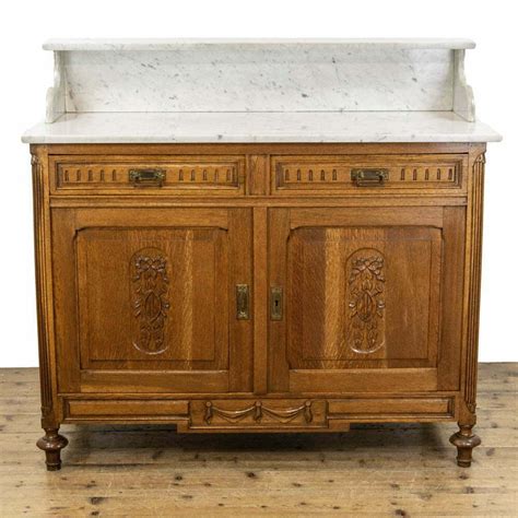 Antique French Washstand Cupboard With Marble Top M Penderyn