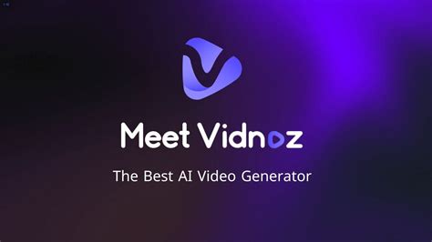 Meet Vidnoz Best AI Video Generator YouTube