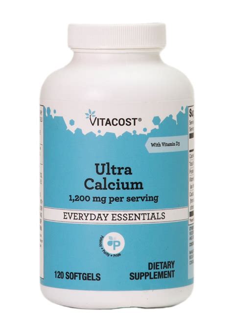 Vitacost Ultra Calcium Mg Per Serving With Vitamin D Iu Per