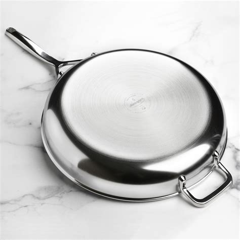 Demeyere 5-Plus 12.5" Stainless Steel Skillet with Lid - PestleHeads