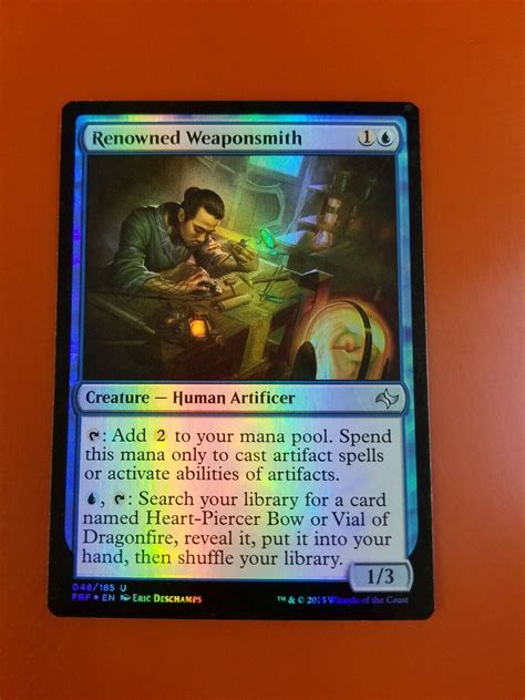 1x Renowned Weaponsmith Foil Fate Reforged Mtg Magic Cards Ebay