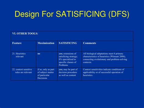 Ppt Mpd 575 Design For Satisficing Dfs Powerpoint Presentation