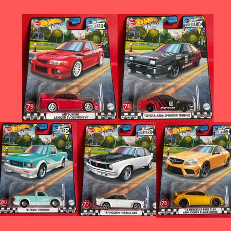SOLD OUT HOT WHEELS PREMIUM MITSUBISHI EVO AE MERCEDES C AMG GMC SYCLONE