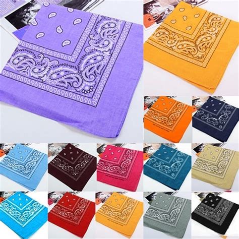 Pime MALL Men Women Bandana Cotton Paisley Print Scarf Head Wrap Neck