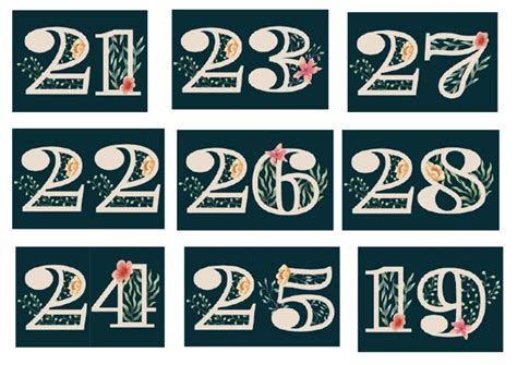 Números Del 21 Al 29 Pdf