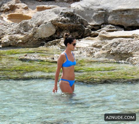 Ana Ivanovic In A Blue Bikini As She Is Pictured Spending Some Quality Time On The Beach With
