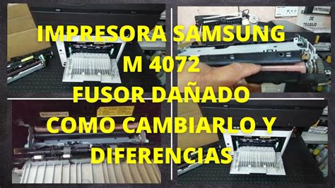 IMPRESORA SAMSUNG M 4072 FUSOR DAÑADO MANCHA LA HOJA SAMSUNG PRINTER