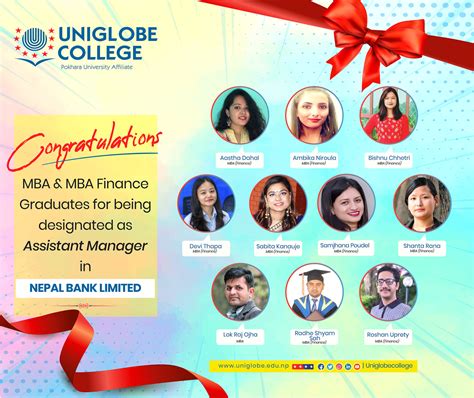 Students for being designated as Assistant Manager in Nepal Bank Limited. - UNIGLOBE COLLEGE