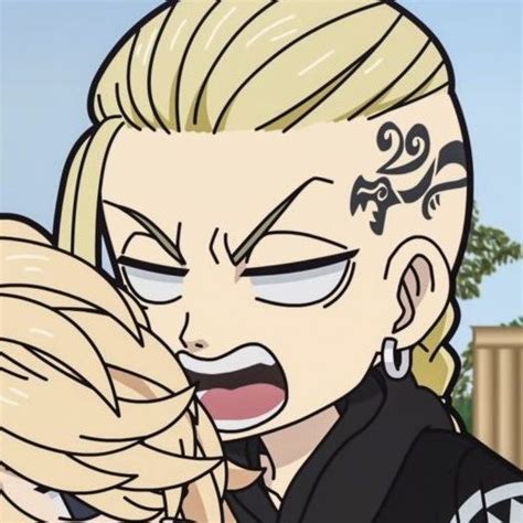 Mikey Draken Matching Pfp Anime Circle Logo Design Chibi