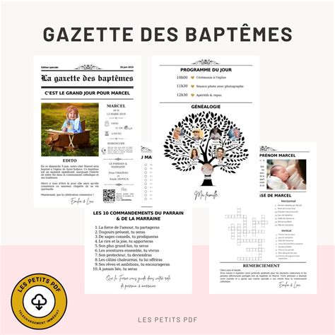 La Gazette Du Bapt Me Template Mod Le Canva Diy Journal