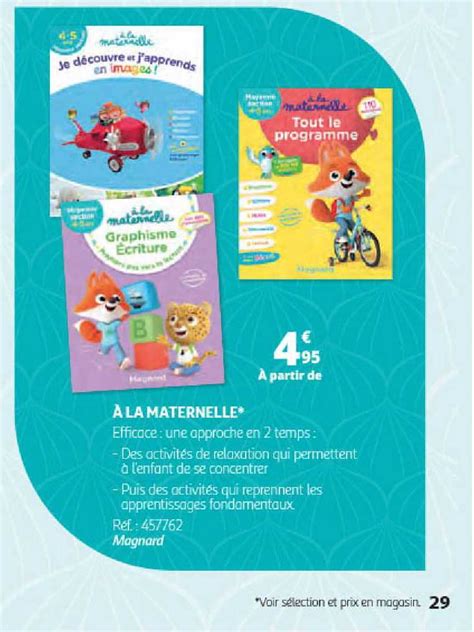 Promo à La Maternelle Magnard chez Auchan Direct iCatalogue fr