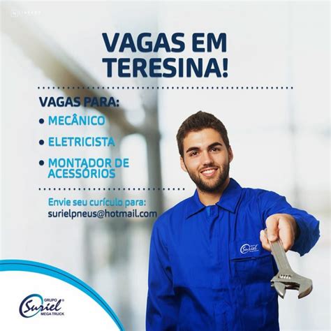 Vagas Para Mecânico Eletricista E Montador De Acessórios Em Teresina