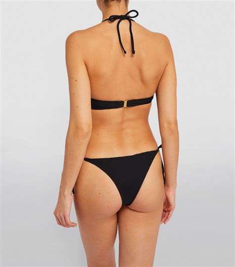 Fisch Black Coquillage Bikini Top Harrods Uk