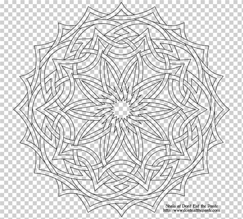 Libro Para Colorear Mandala Yantra Blanco Ni O Hoja Png Klipartz