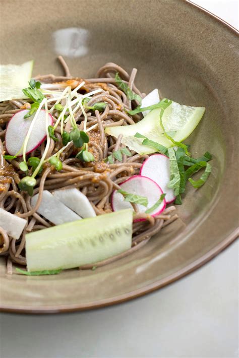 Buckwheat Noodles With Ginger And Miso Recipe Nyt Cooking