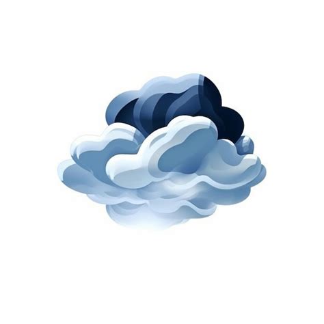 Premium AI Image | blue cloud illustration