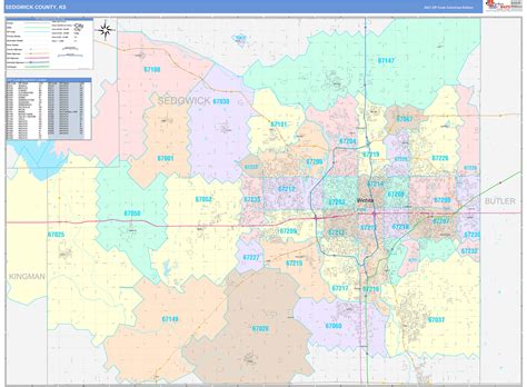 Sedgwick County Zip Code Map