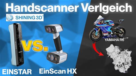 Wir Scannen Einen YAMAHA R6 Motor Mit EinScan HX Und EINSTAR Von