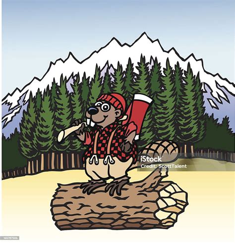 Lumberjack Beaver Stock Illustration Download Image Now Beaver